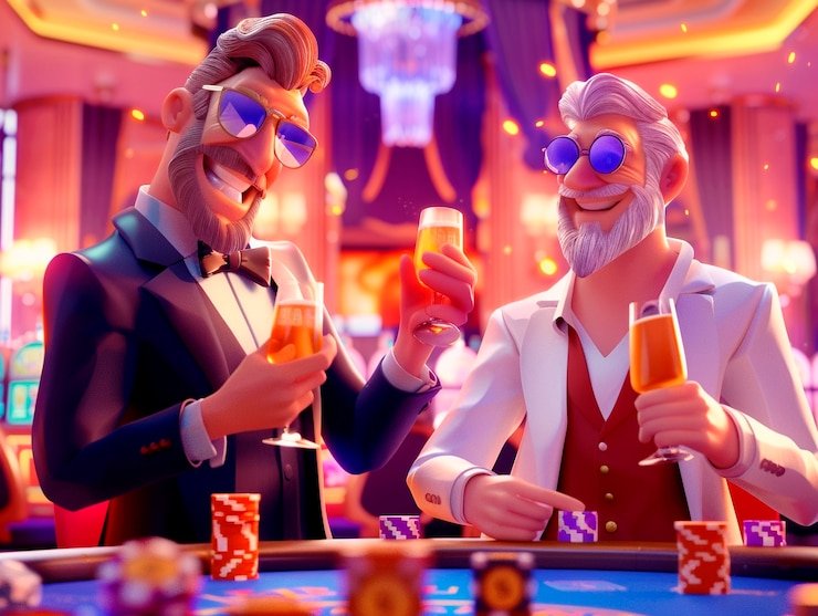 Suasana virtual entertainment menarik yang diakses lewat smartphone di beras889